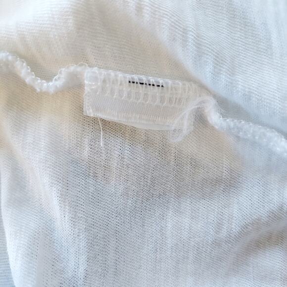 Nation White Flutter Short Sleeves Size M - Picture 10 of 10